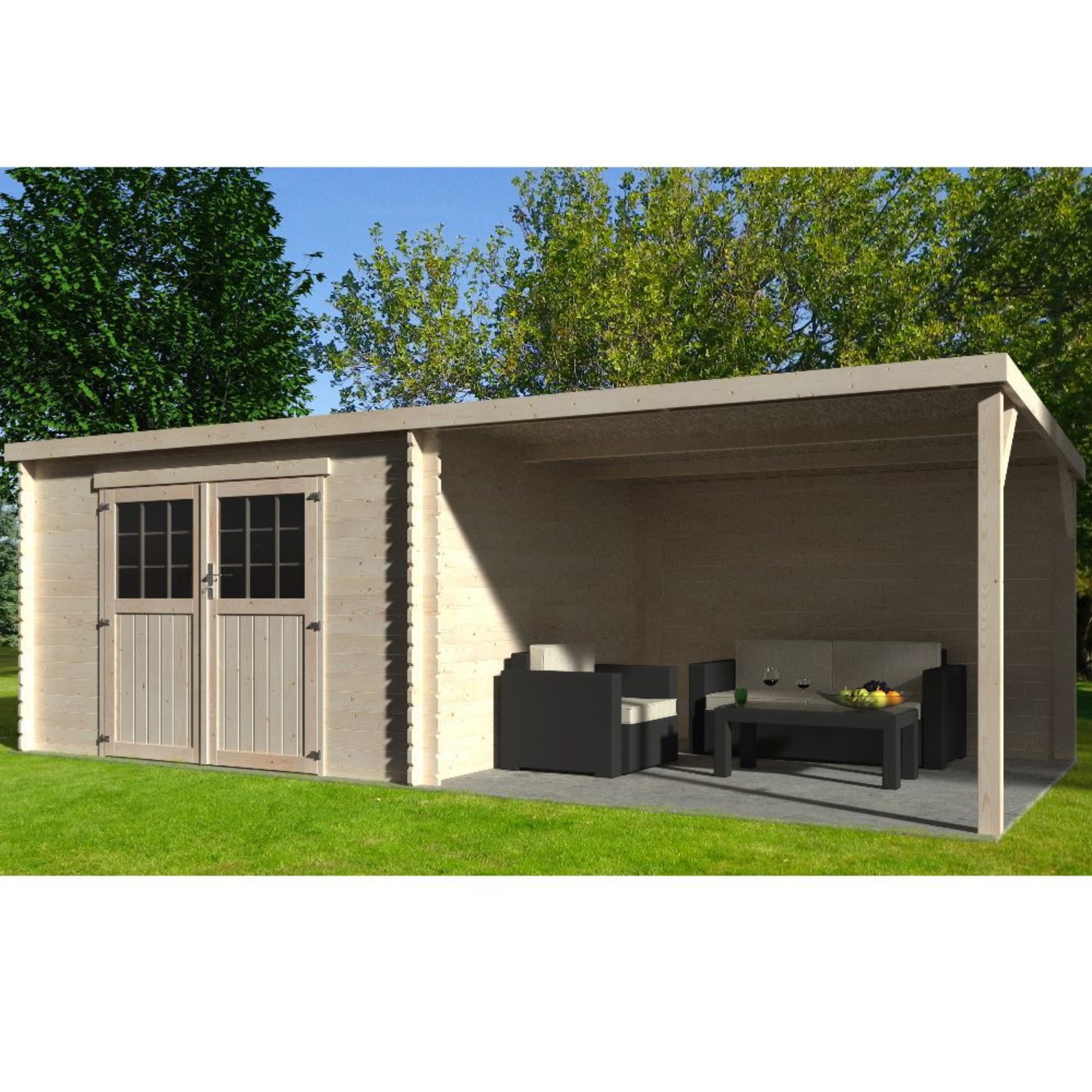 Casetta da Giardino legno – 18,36 m2- Alta Gamma – LIQUIDAZIONE