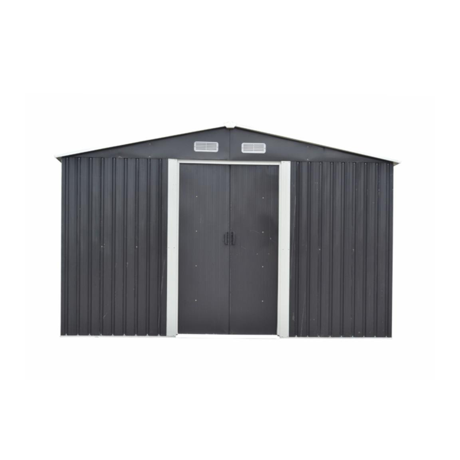 Abri de jardin en acier galvanisé gris 12,5 m² - Miniature 4