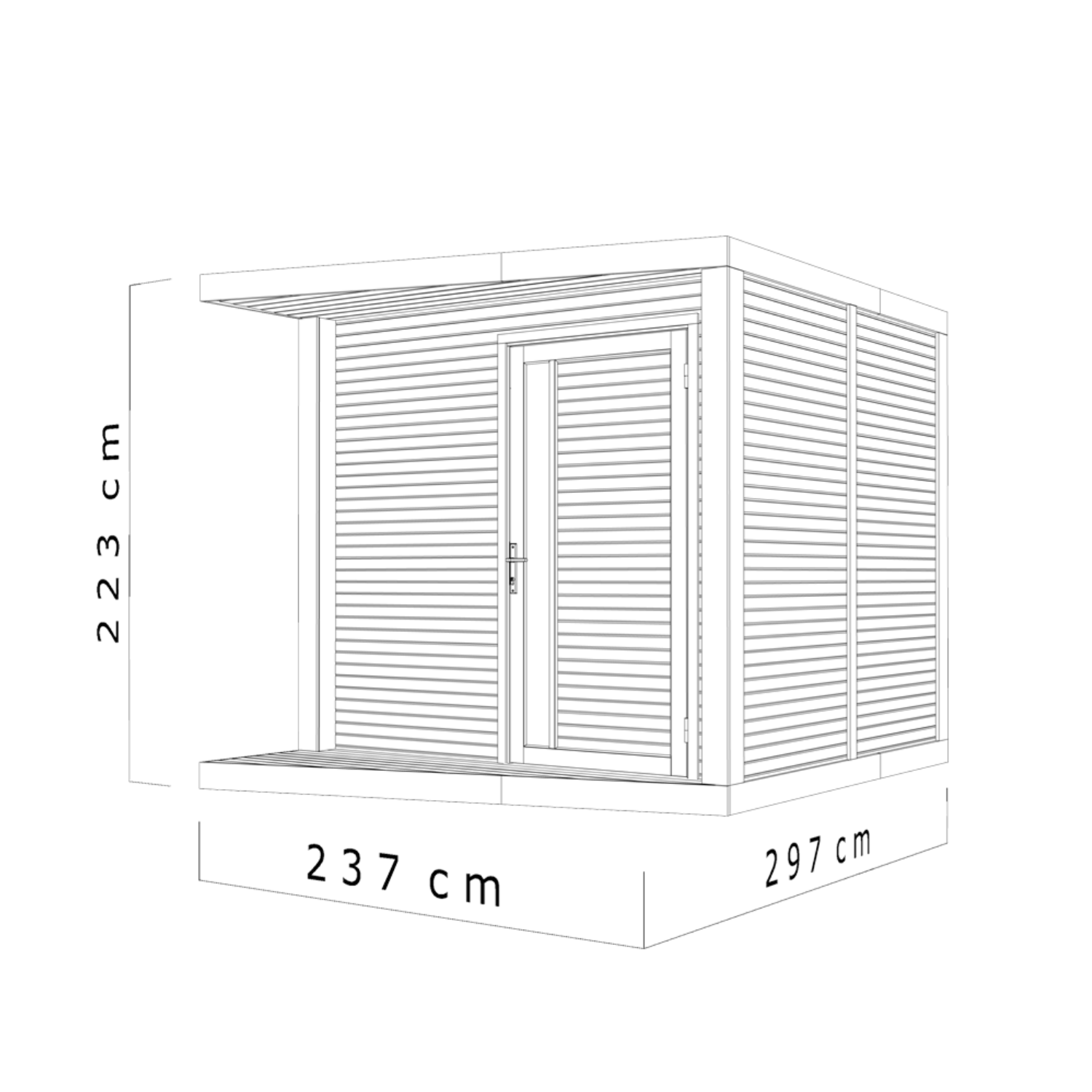 Casetta da giardino Moderne – 7.1 m2 – Finition Haut de Gamme – DESTOCKAGE - Miniature 2