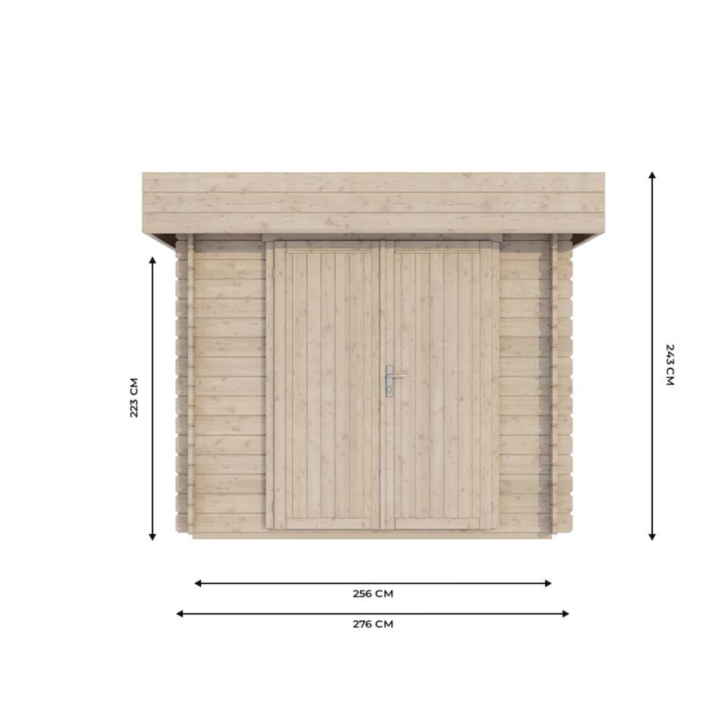 Ricovero moto in legno ROVETO 12m² – 28mm - Miniature 2