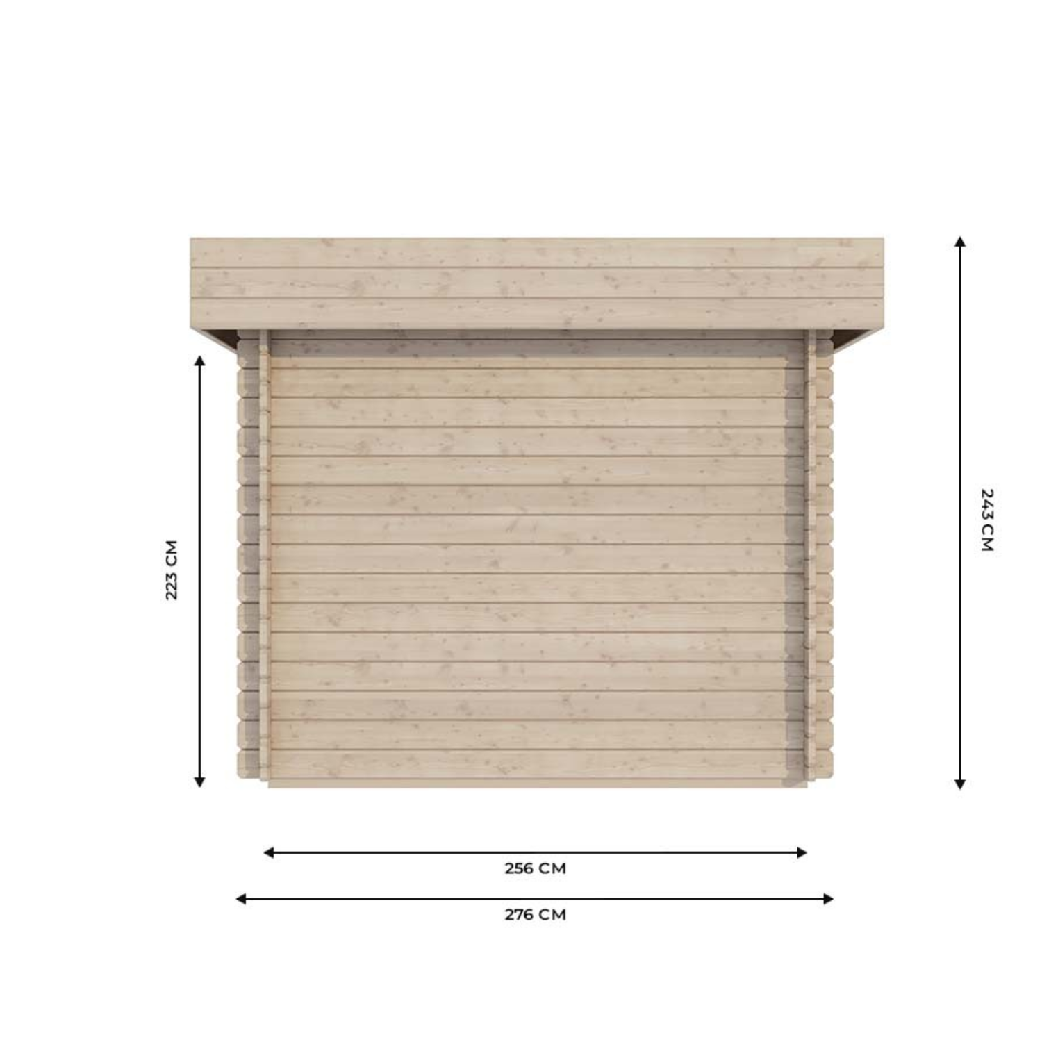 Ricovero moto in legno ROVETO 12m² – 28mm - Miniature 3