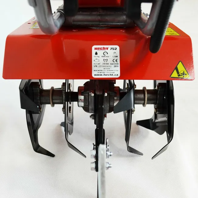 HECHT 752 Motozappa Motore 2 tempi Fresatrice Zappa da Giardino Zappa coltivatrice 16 lame 14.3 kg larghezza lavoro 25cm 9000tr/min - Miniature 2
