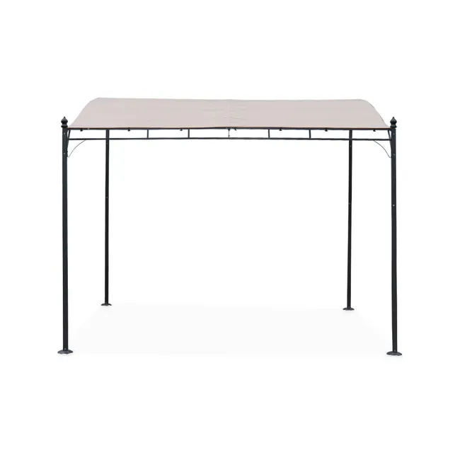 Pergola addossata 3x2.5m - Brestum - Telo beige - Pergola a muro BRESTUM 3X2,5M - Miniature 5